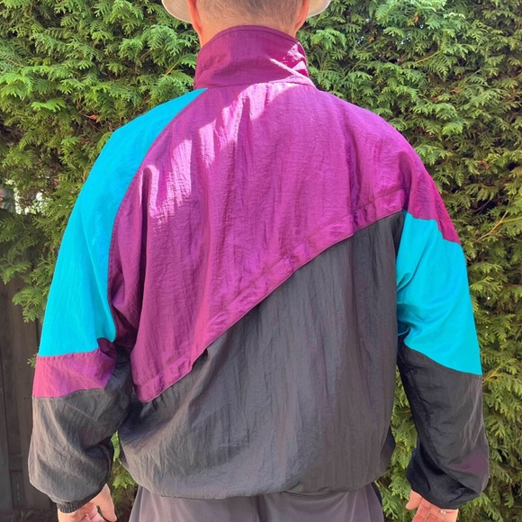 90’s men’s tri colour wind breaker by typhoon - Picture 2 of 9